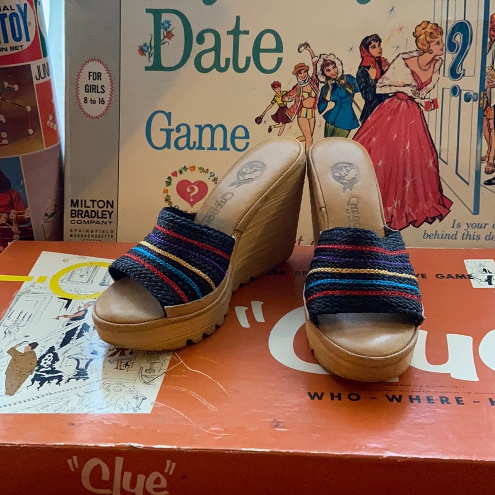 Vintage Cherokee of California platform wedge Sz.6